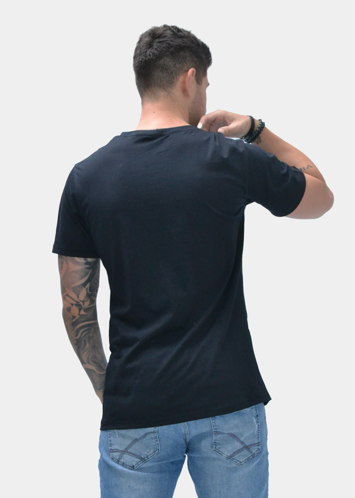 Camiseta masculina básica preto