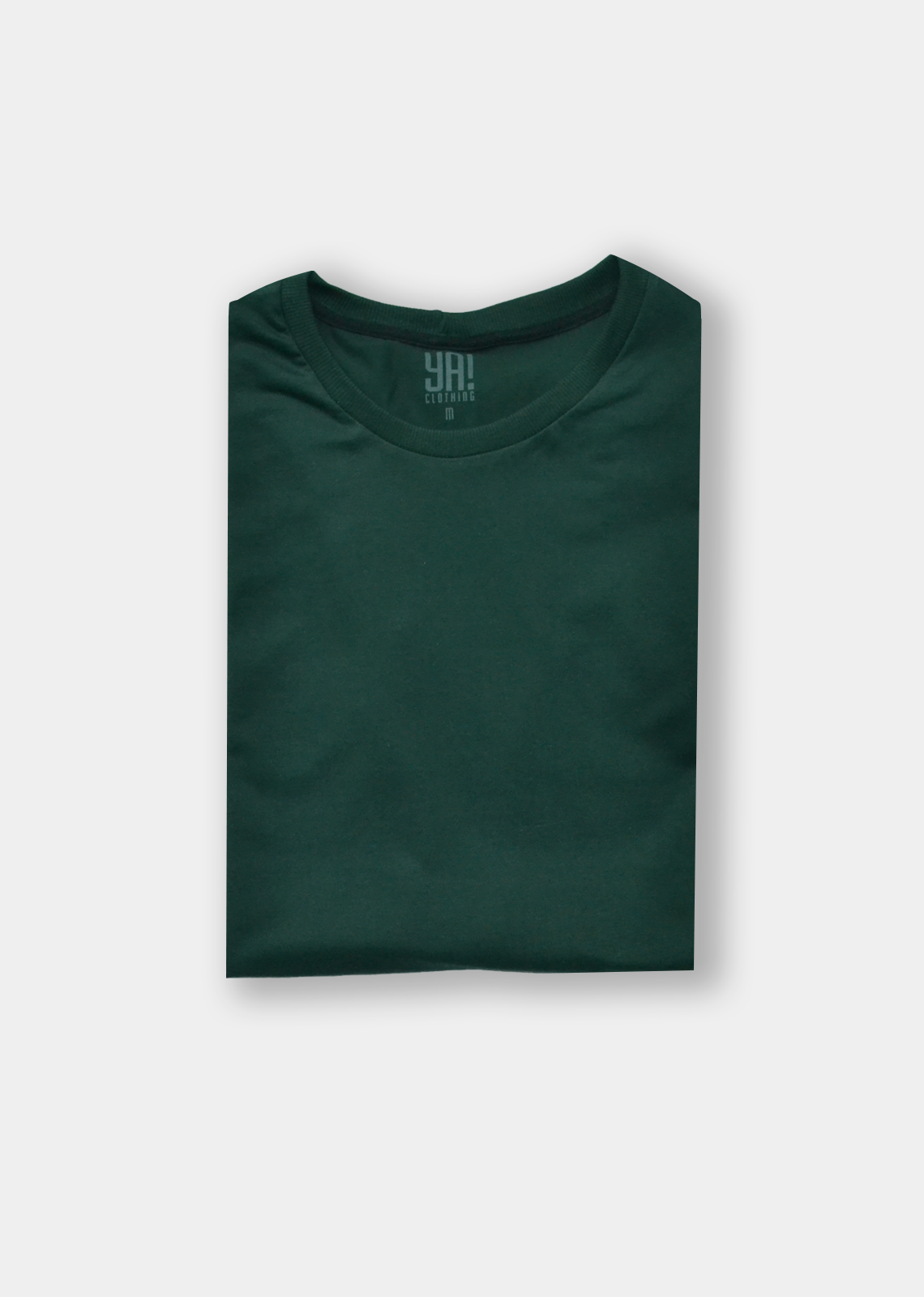 Camiseta masculina básica verde musgo