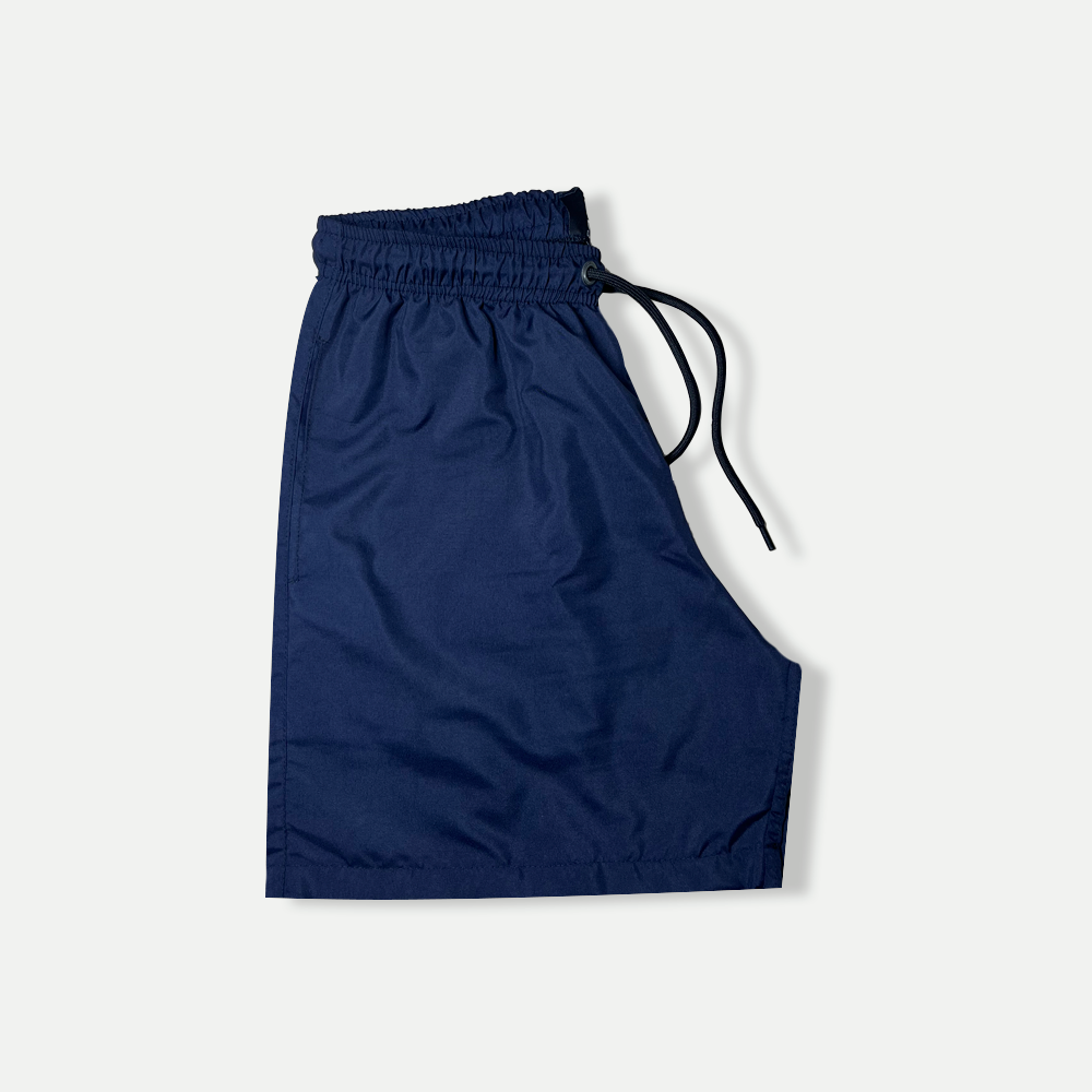 Shorts curto masculino de tactel azul marinho