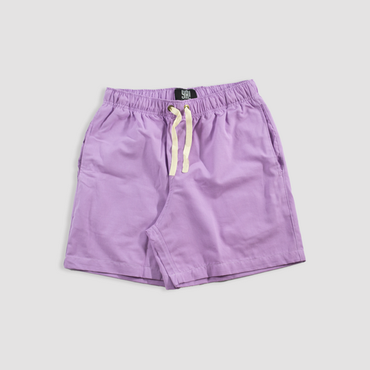 Shorts curto de masculino linho Lilás