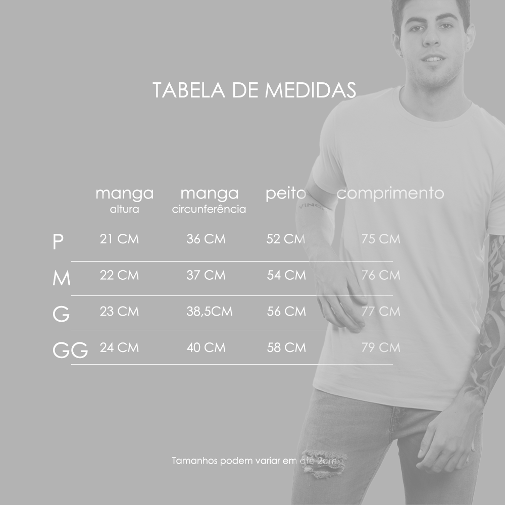 Camiseta masculina básica branca